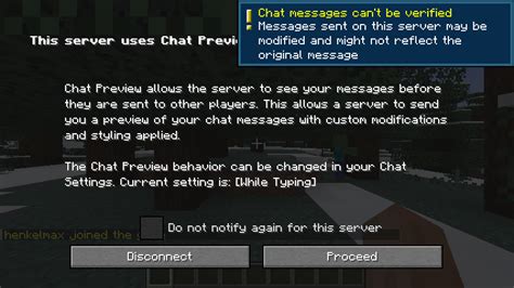 Chat signing hider  The plugin works on Spigot 1